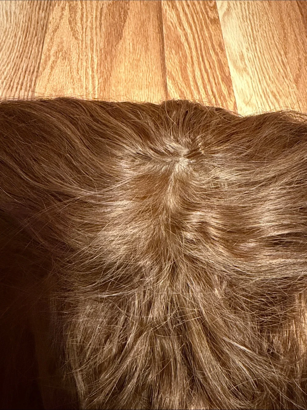 Natural Auburn Women’s Topper Soft Wavy Hair